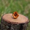 bague ajustable marron, cuir à tannage végétal pleine fleur, l'Âge du Cuir, maroquinerie artisanale, Dordogne, France