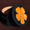 boite à bijoux fleur, tannage végétal, l'Âge du Cuir, maroquinerie éthique et responsable, Dordogne, France