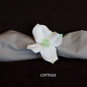 Rond de serviette fleur cornus