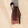 porte-monnaie escarcelle ceinture cuir nourris, cuir végétal, l'âge du cuir, maroquinerie artisanale, dordogne, france