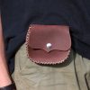 porte-monnaie escarcelle ceinture cuir nourris, cuir végétal, l'âge du cuir, maroquinerie artisanale, dordogne, france