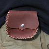 porte-monnaie escarcelle ceinture cuir nourris, cuir végétal, l'âge du cuir, maroquinerie artisanale, dordogne, france