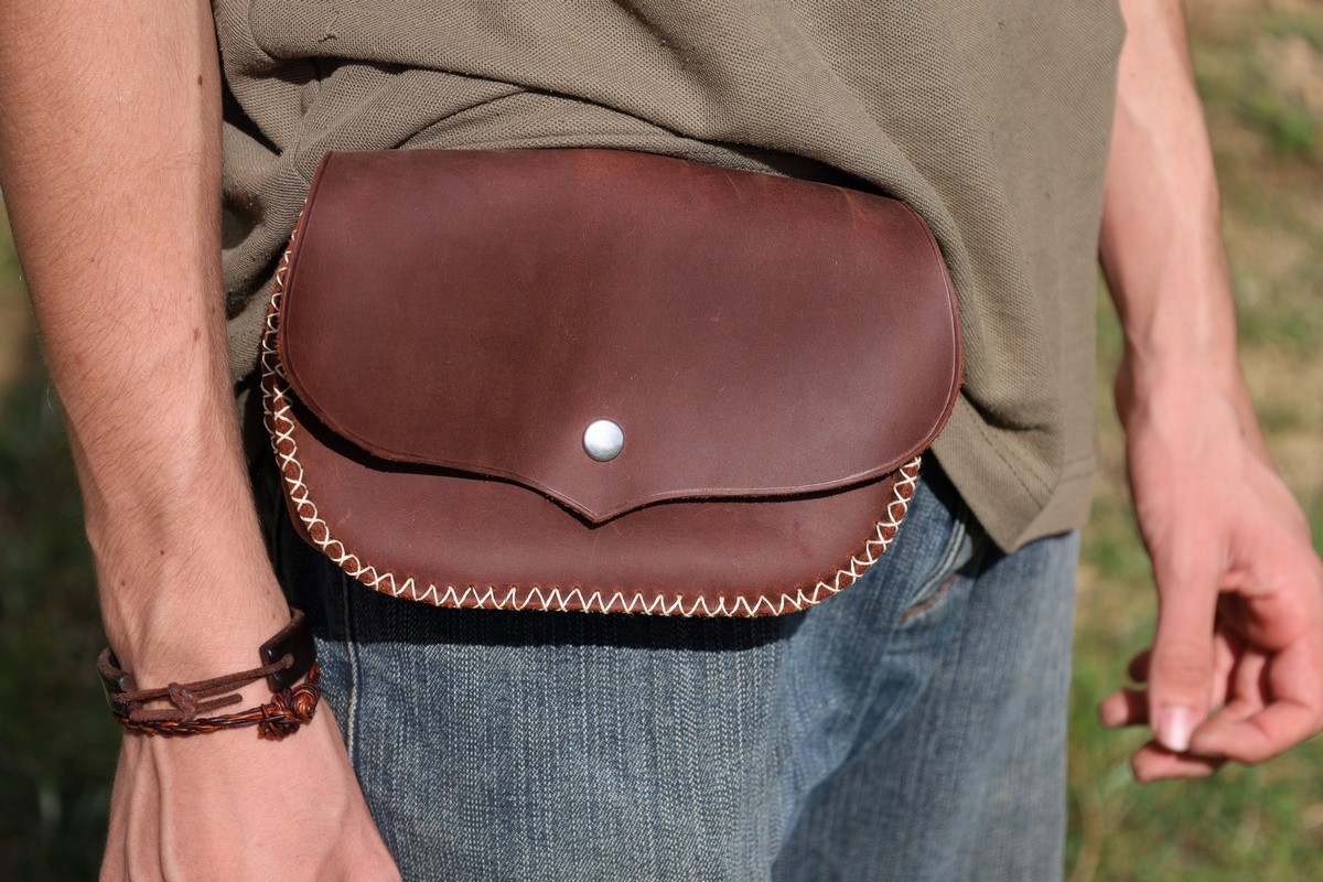 Stilord Sac En Cuir Pochette De Ceinture En Cuir, Sacoche De