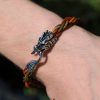 bracelet dragon, cuir végétal, l'âge du cuir, maroquinerie artisanale, dordogne, france