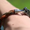 bracelet dragon, cuir végétal, l'âge du cuir, maroquinerie artisanale, dordogne, france