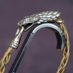 bracelet homme cuir tressé serpent, cuir végétal, l'âge du cuir, maroquinerie artisanale, Dordogne, France