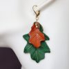 boucle d oreille feuille de chêne, tannage végétal, l'âge du cuir, maroquinerie artisanale éthique et responsable, Dordogne, France