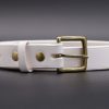 ceinture femme Natura, tannage végétal, l'Âge du Cuir, maroquinerie artisanale éthique et responsable, fabrication française, Dordogne